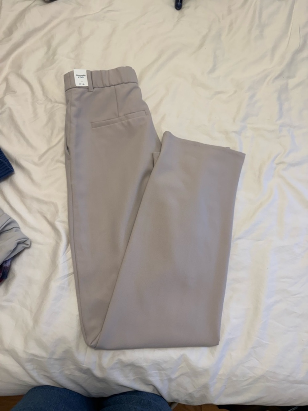 Abercrombie & Fitch Light Beige/Taupe Slim Trousers